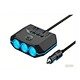 120W intelligent Voltage Monitoring ABS one to three car charger